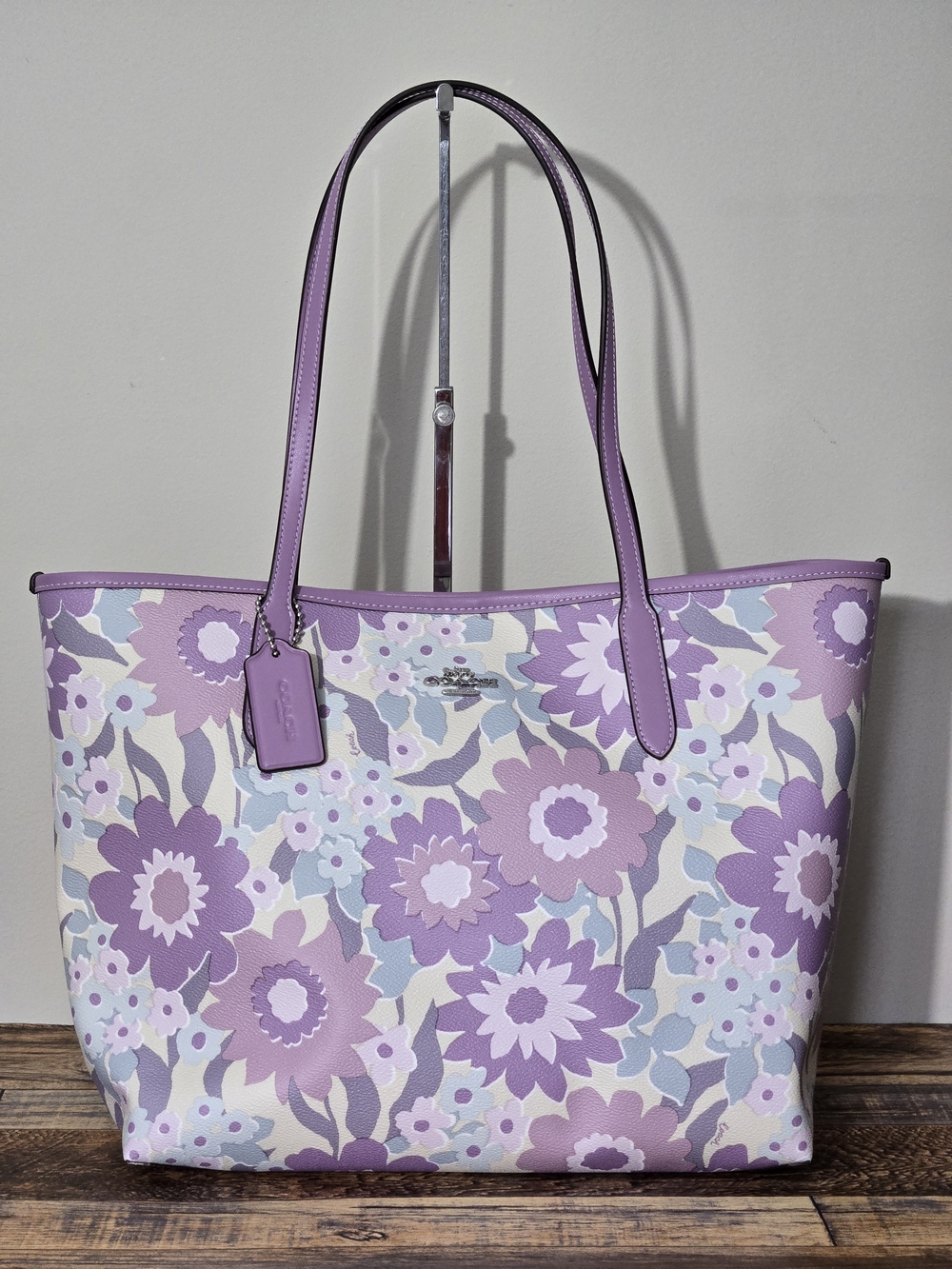 Coach City Tote With Floral Print
